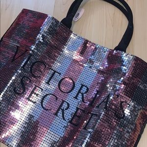 Victoria’s Secret sequin tote bag